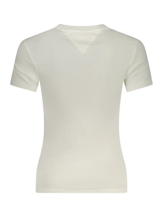 "Tommy Hilfiger T-Shirts im Sale | Tommy Hilfiger Damen T-Shirt DW0DW20315_BIYBL - Kurzarm, Rundhals, Logo-Print, 95% Regenerierte Baumwolle online kaufen"|Planet-Deluxe