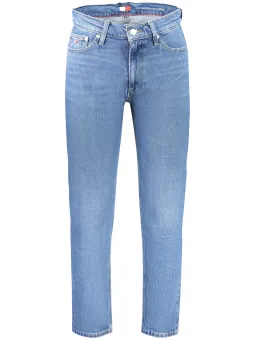 Tapered Dad Jeans mit Stickerei & Logo aus Bio-Baumwolle