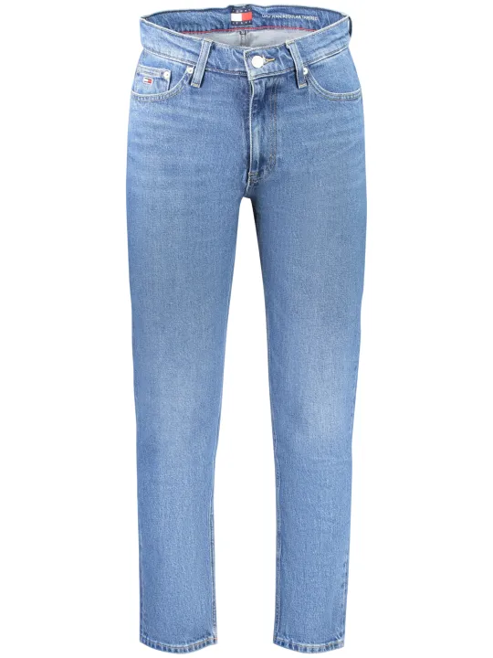 "Tommy Hilfiger Jeans im Sale | TAPERED DAD JEANS MIT STICKEREI UND LOGO AUS REG. BAUMWOLLE online kaufen"|Planet-Deluxe