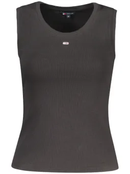 Tommy Hilfiger Damen Tanktop - Weiter Ausschnitt, Stickerei-Logo