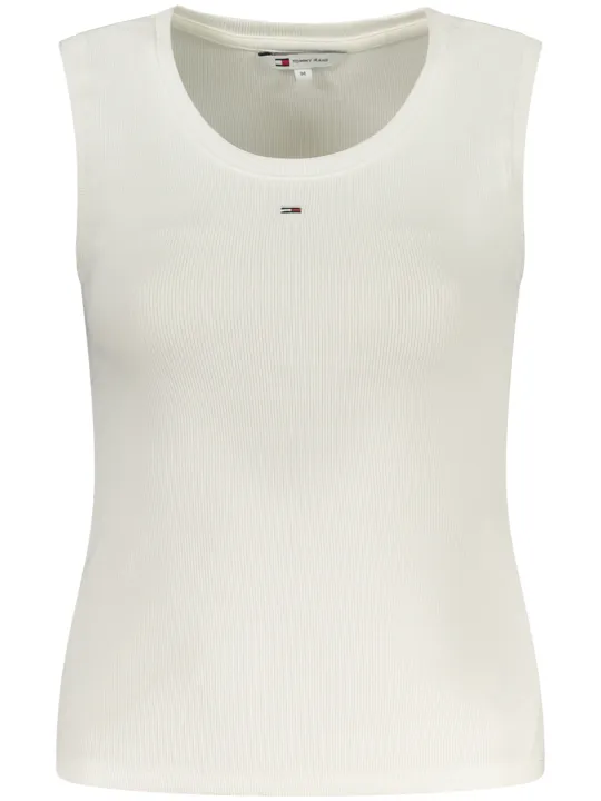 "Tommy Hilfiger Hemden im Sale | Tommy Hilfiger Damen Tanktop DW0DW20673_BIYBL - Weiter Ausschnitt, Besticktes Logo, 95% Regenerative Baumwolle online kaufen"|Planet-Deluxe