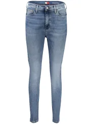 "Tommy Hilfiger Jeans im Sale | **Tommy Hilfiger DW0DW20655_BL1A5: Zeitlose 5-Pocket-Jeans, Sylvia High Skinny mit Washed-Effekt, Knopf und Reißverschluss, Log online kaufen"|Planet-Deluxe