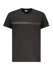 "Tommy Hilfiger T-Shirts im Sale | Regeneratives T-Shirt mit Logo Print und Rundhalsausschnitt online kaufen"|Planet-Deluxe