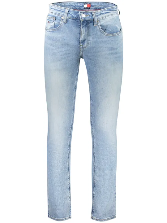 "Tommy Hilfiger Jeans im Sale | Schmale Jeans mit Waschung und Stickerei Tommy Hilfiger online kaufen"|Planet-Deluxe