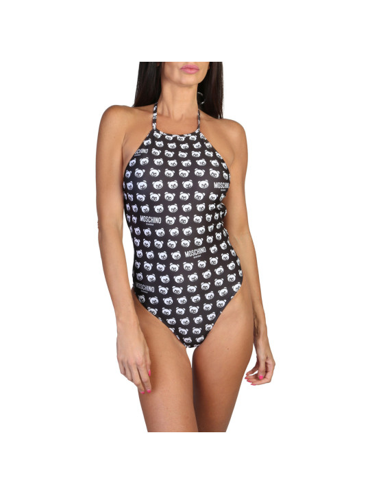 Moschino Bären-Muster High-Cut Badeanzug