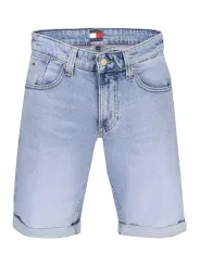 "Tommy Hilfiger Shorts im Sale | Scanton Jeans Shorts mit Stickerei und Logo aus Bio-Baumwolle online kaufen"|Planet-Deluxe