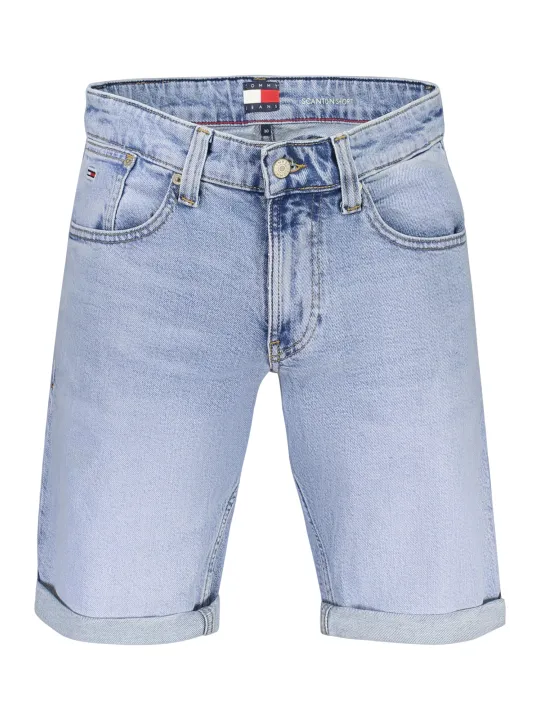 "Tommy Hilfiger Shorts im Sale | Scanton Jeans Shorts mit Stickerei und Logo aus Bio-Baumwolle online kaufen"|Planet-Deluxe
