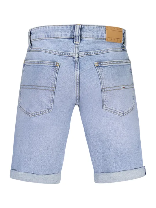 "Tommy Hilfiger Shorts im Sale | Scanton Jeans Shorts mit Stickerei und Logo aus Bio-Baumwolle online kaufen"|Planet-Deluxe