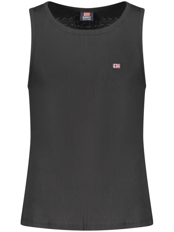 "NORWAY 1963 Hemden im Sale | NORWAY1963 SCHWARZES LOGO TANKTOP MIT STICKEREI online kaufen"|Planet-Deluxe