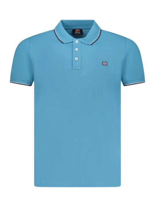 "Stilvolles Kurzarm Poloshirt mit Kontrastdetails - Norway 1963"