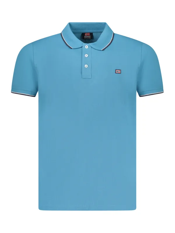 "Stilvolles Kurzarm Poloshirt mit Kontrastdetails - Norway 1963"