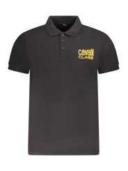 "Cavalli Class Poloshirts im Sale | Kurzarm Poloshirt Normale Passform 3 Knopfe Druck Logo Cavalli online kaufen"|Planet-Deluxe