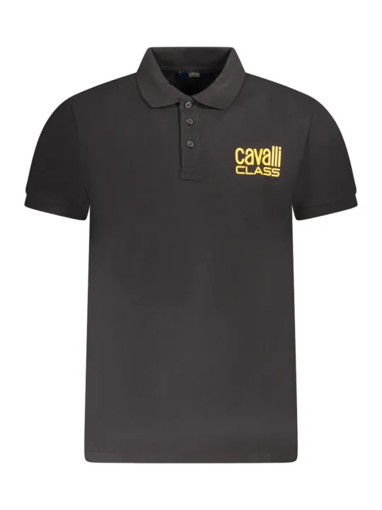 "Cavalli Class Poloshirts im Sale | Kurzarm Poloshirt Normale Passform 3 Knopfe Druck Logo Cavalli online kaufen"|Planet-Deluxe