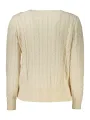 Langarmpullover mit Boatneck & Kontrastdetails - Blusen-Style