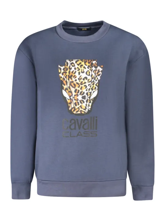 "Cavalli Class Sweatshirts im Sale | Cavalli Herren Rundhals Sweatshirt mit Logo Print online kaufen"|Planet-Deluxe