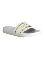 "Fila Pantoletten im Sale | Fila Pantoletten Morro Bay Gold mit Logo und Kontrastdetails online kaufen"|Planet-Deluxe