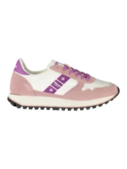 Kontrast-Sneaker Blauer Millen mit Logo-Print