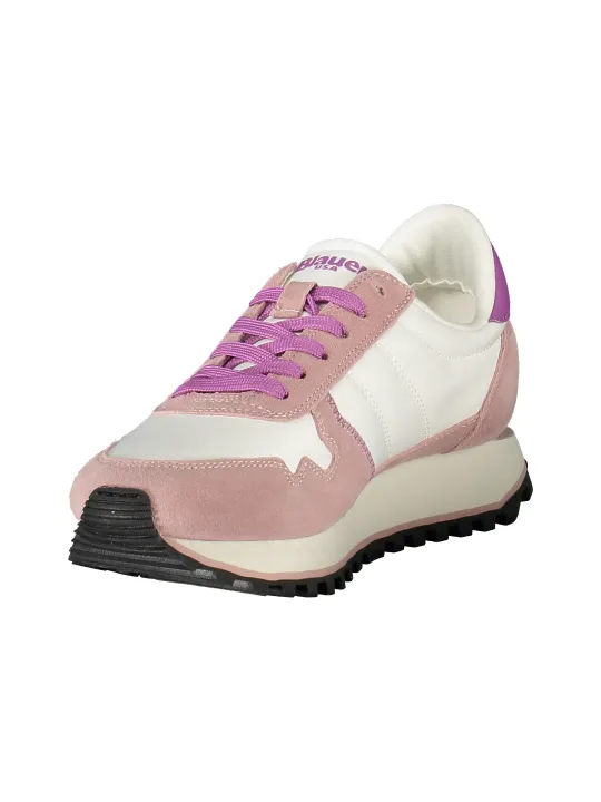 "Blauer Sneakers im Sale | Blauer Millen Print Sneaker Weiß online kaufen"|Planet-Deluxe