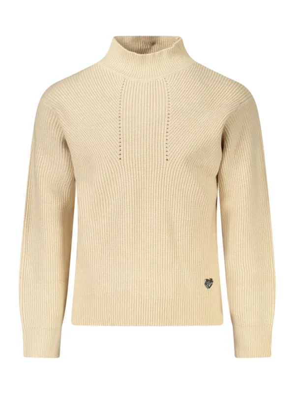 "GUESS JEANS Pullover im Sale | Guess Jeans Mädchen Pullover mit hohem Kragen und Kontrastdetails online kaufen"|Planet-Deluxe