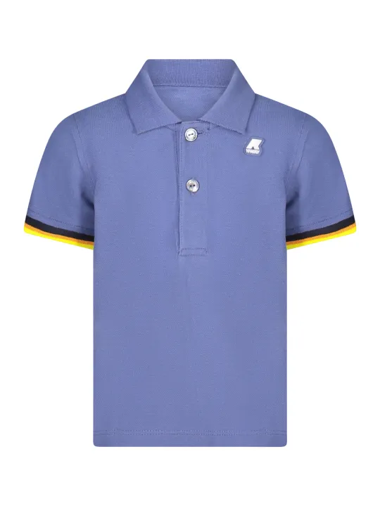 "K-WAY Poloshirts im Sale | K-Way K4121EWEVINCENT Kurzarm-Poloshirt für Jungen mit Kontrastdetails und Logo online kaufen"|Planet-Deluxe