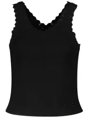 "GUESS JEANS Hemden im Sale | Glitzer-Logo Tanktop mit Breiten Trägern und V-Ausschnitt online kaufen"|Planet-Deluxe