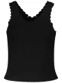 "GUESS JEANS Hemden im Sale | Glitzer-Logo Tanktop mit Breiten Trägern und V-Ausschnitt online kaufen"|Planet-Deluxe