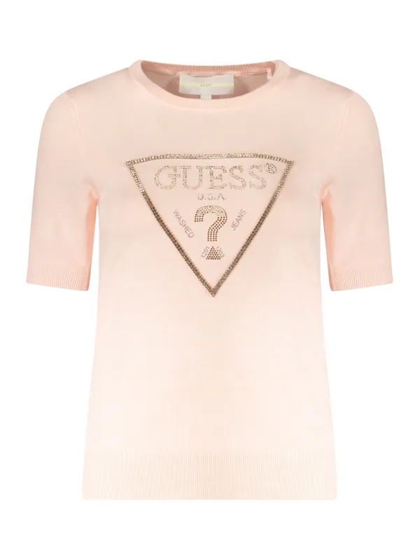 "Edle Guess Jeans Bluse mit Kontrast & Strassdetails"
