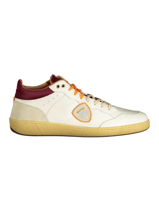 "Blauer Sneakers im Sale | Blauer Schnürschuh mit Kontrastdetails und Logo online kaufen"|Planet-Deluxe