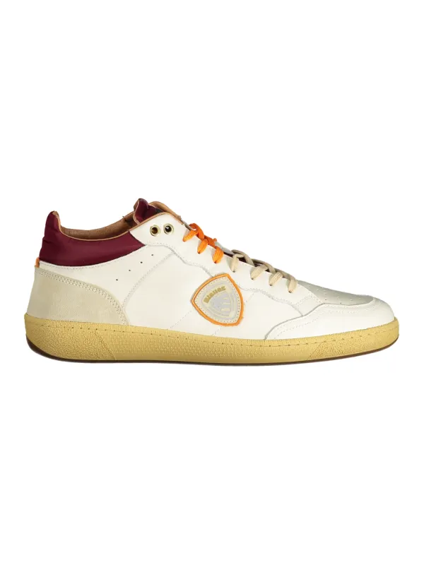 "Blauer Sneakers im Sale | Blauer Schnürschuh mit Kontrastdetails und Logo online kaufen"|Planet-Deluxe