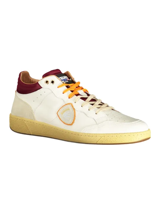 "Blauer Sneakers im Sale | Blauer Schnürschuh mit Kontrastdetails und Logo online kaufen"|Planet-Deluxe