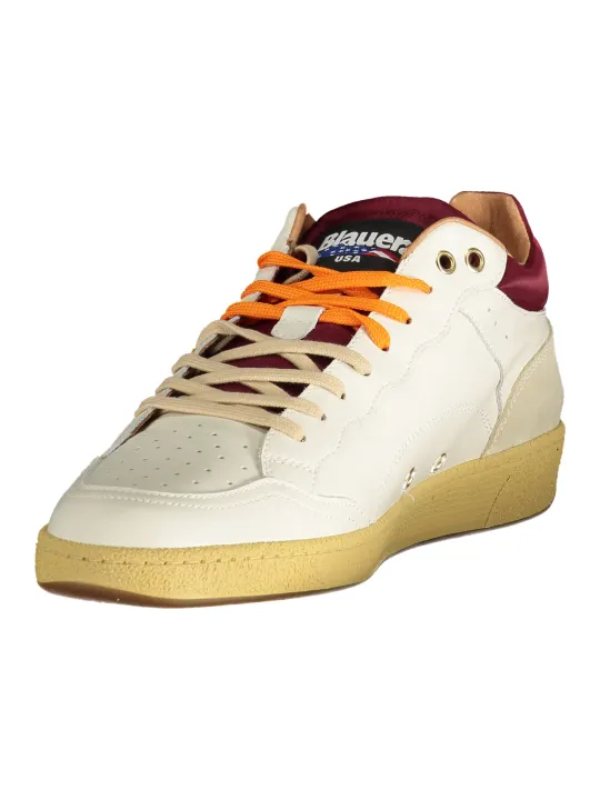 "Blauer Sneakers im Sale | Blauer Schnürschuh mit Kontrastdetails und Logo online kaufen"|Planet-Deluxe