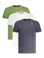 "K-WAY T-Shirts im Sale | Dreierpack Kurzarm TShirts Rundhals KWAY Logo GrünWeißBlau online kaufen"|Planet-Deluxe