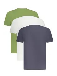 "K-WAY T-Shirts im Sale | Dreierpack Kurzarm TShirts Rundhals KWAY Logo GrünWeißBlau online kaufen"|Planet-Deluxe
