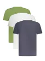 "K-WAY T-Shirts im Sale | Dreierpack Kurzarm TShirts Rundhals KWAY Logo GrünWeißBlau online kaufen"|Planet-Deluxe