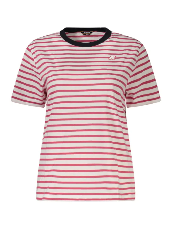 Gestreiftes Kurzarmshirt mit Logo – Stilvoll & Bequem