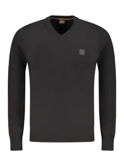 KANOVANOV Pullover Boss: V-Ausschnitt & Logo-Detail