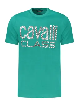 Cavalli Class Logo T-Shirt - Kurzarm, Rundhals, Stylisch