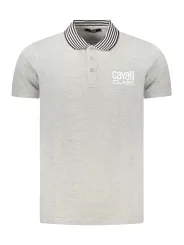 "Cavalli Class Poloshirts im Sale | Kurzarm Poloshirt 3 Knoepfe Kontrastdetails Cavalli Class online kaufen"|Planet-Deluxe