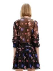 Blumiges, transparentes Kleid von Desigual