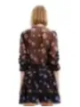 Blumiges, transparentes Kleid von Desigual