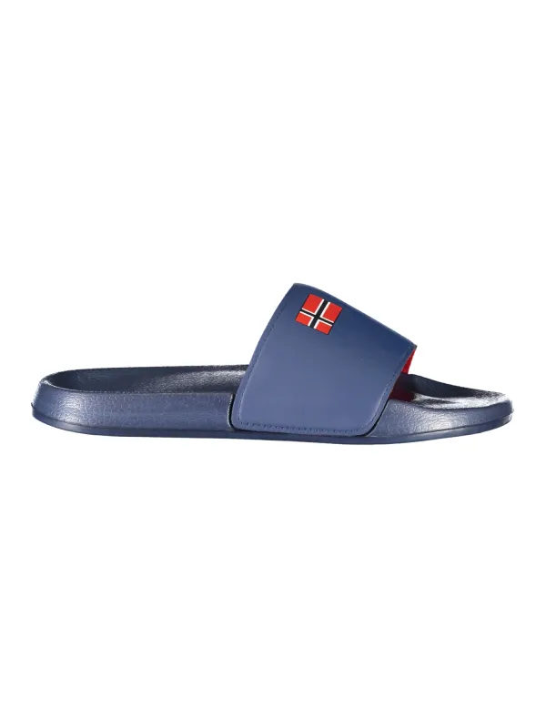 "NORWAY 1963 Pantoletten im Sale | Norwegische Logo Pantoletten Hausschuh 1963 Blau online kaufen"|Planet-Deluxe