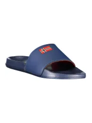 "NORWAY 1963 Pantoletten im Sale | Norwegische Logo Pantoletten Hausschuh 1963 Blau online kaufen"|Planet-Deluxe