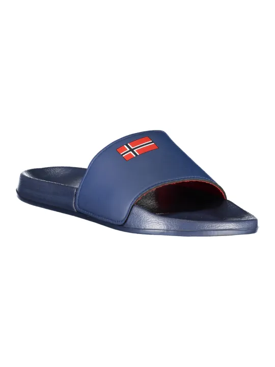 "NORWAY 1963 Pantoletten im Sale | Norwegische Logo Pantoletten Hausschuh 1963 Blau online kaufen"|Planet-Deluxe