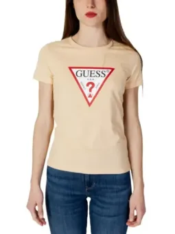 Guess T-Shirt rotes Dreieck-Logo