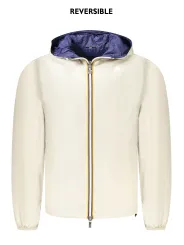 "K-WAY Jacken im Sale | Wendejacke mit Kapuze Beige Blau Recyceltes Nylon online kaufen"|Planet-Deluxe