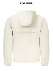 "K-WAY Jacken im Sale | Wendejacke mit Kapuze Beige Blau Recyceltes Nylon online kaufen"|Planet-Deluxe