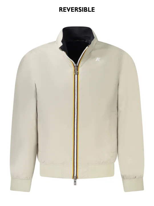 "K-WAY Jacken im Sale | Wendbare Wasserfeste Langarmjacke BeigeBlau mit Taschen online kaufen"|Planet-Deluxe
