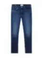 Dunkle blaue High-Waist Jeans