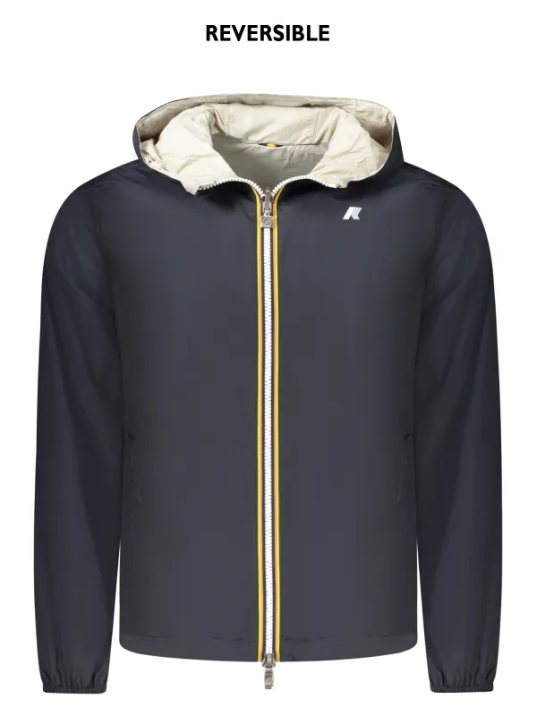 "K-WAY Jacken im Sale | WENDBARE BLAU-BEIGE JACKE MIT KAPUZE UND TASCHEN online kaufen"|Planet-Deluxe