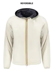 "K-WAY Jacken im Sale | WENDBARE BLAU-BEIGE JACKE MIT KAPUZE UND TASCHEN online kaufen"|Planet-Deluxe